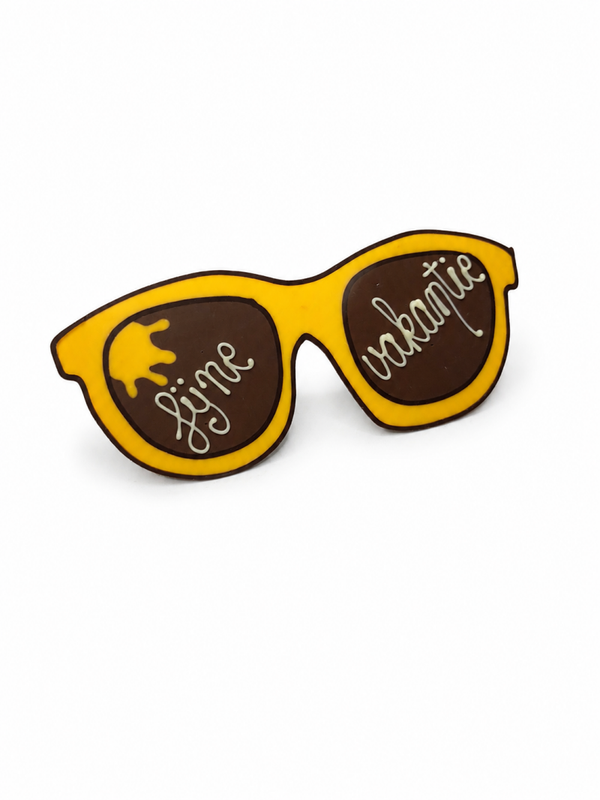 Chocolade Zonnebril Fijne Vakantie