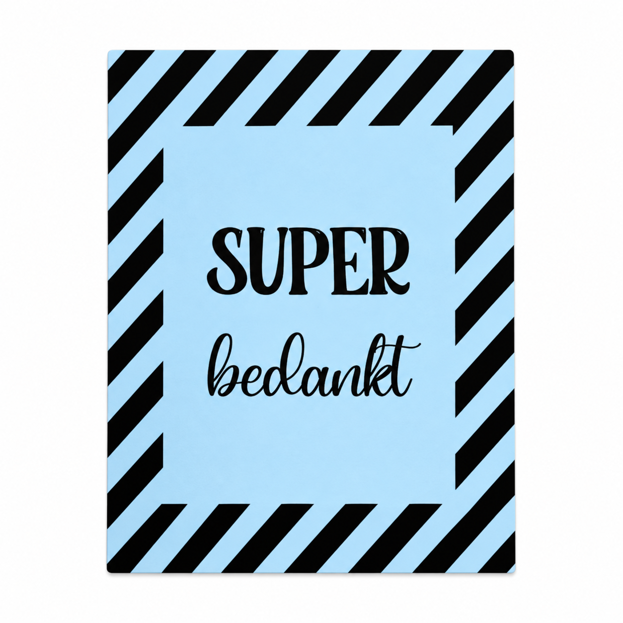Handgeschreven kaartje - Bedankt