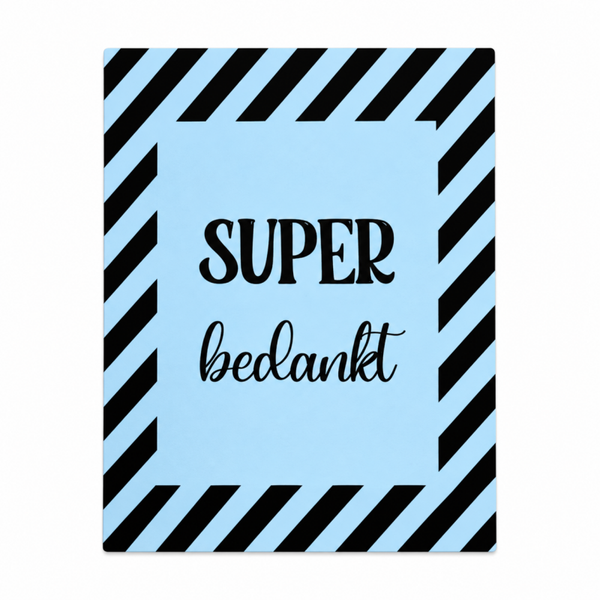 Handgeschreven kaartje - Bedankt