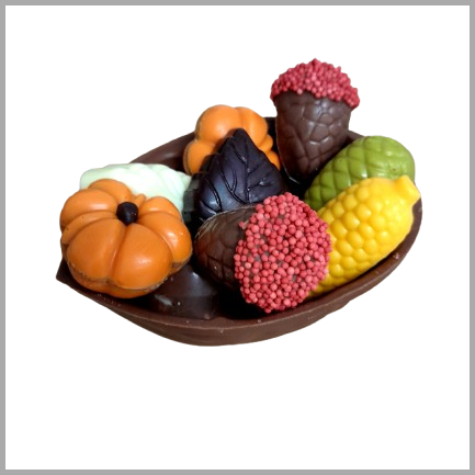 Walnoot gevuld met herfstchocolade
