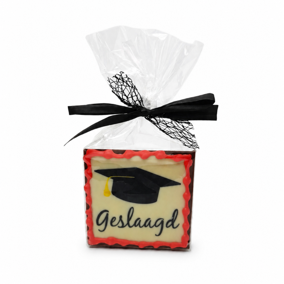 Chocolade Tegeltje Geslaagd