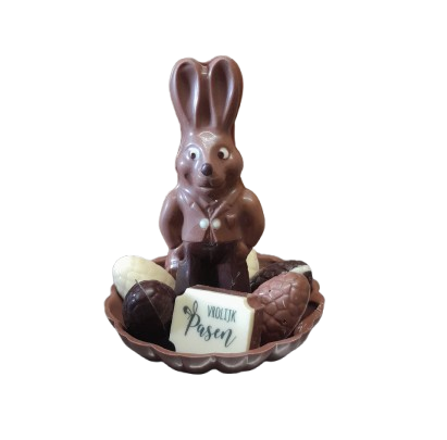 Paashaas op schaaltje