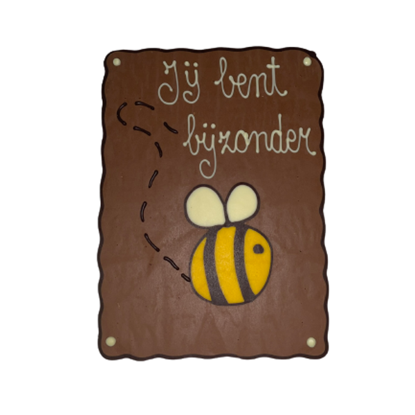 Jij Bent Bijzonder - A5 chocolade plaat