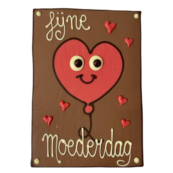 Moederdag  - A5 chocolade plaat