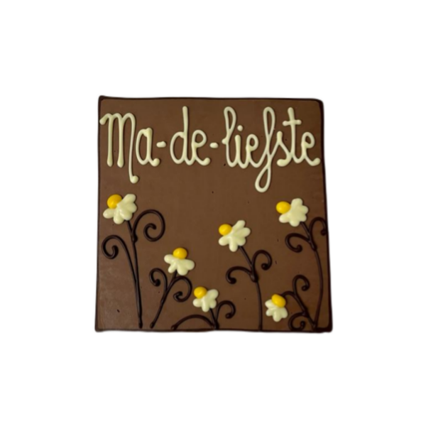 Chocolade Plaat Mama – Met Tekst & Madeliefjes
