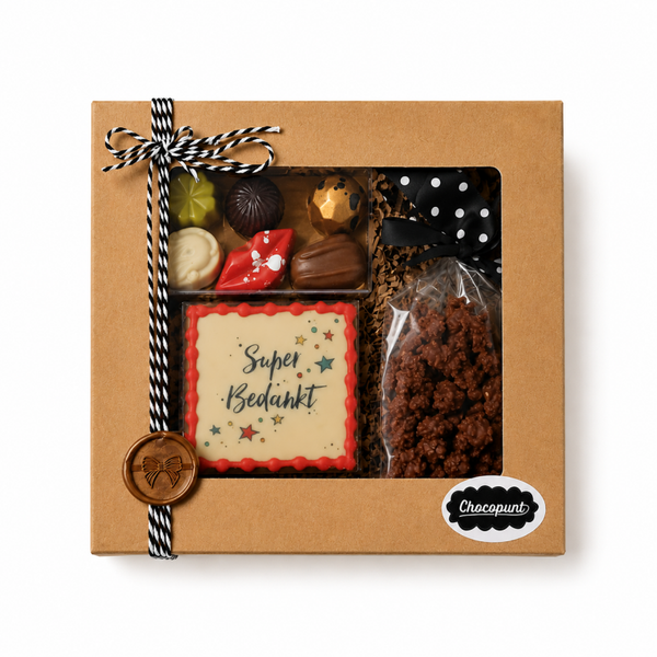 Bedankt Chocolade Geschenkdoos Deluxe