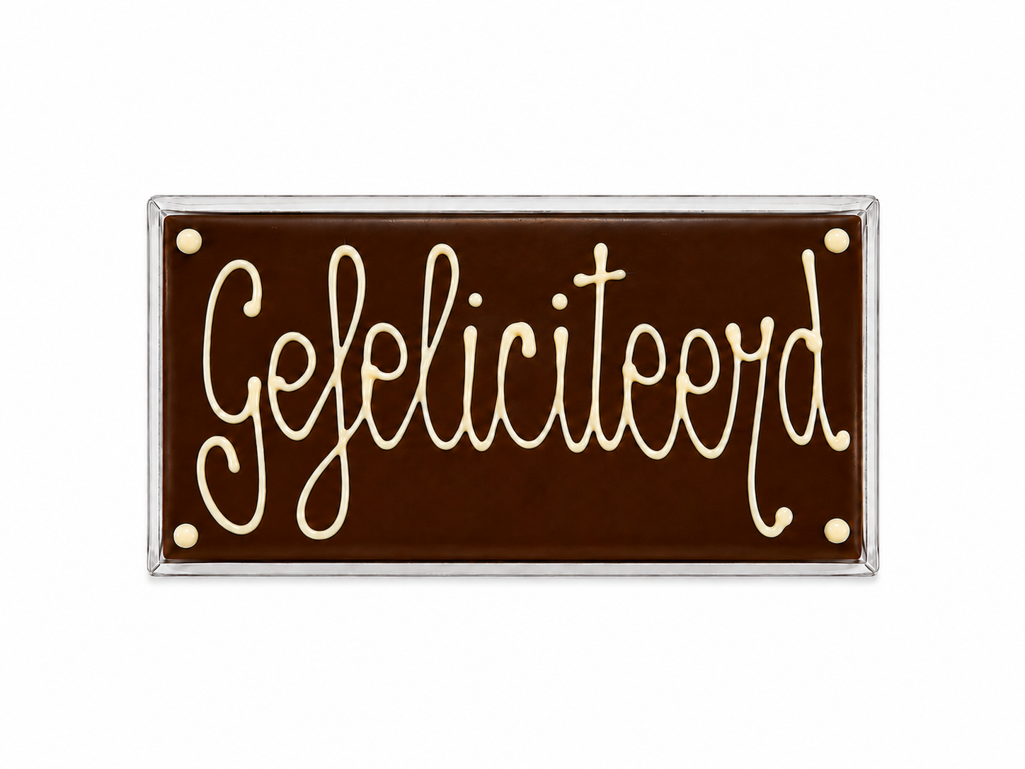 Chocolade reep Gefeliciteerd
