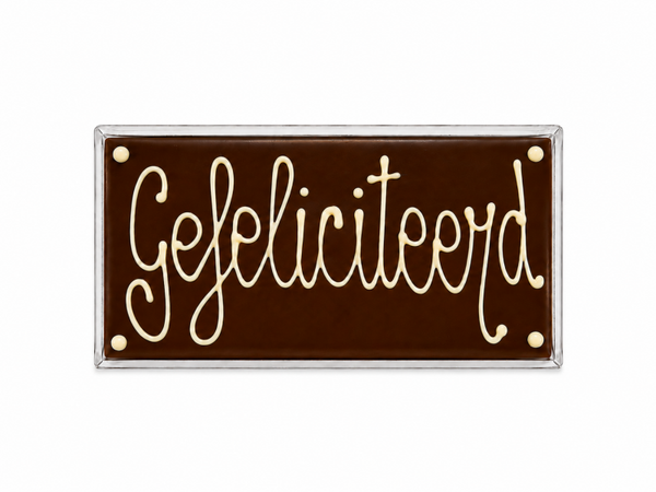 Chocolade reep Gefeliciteerd