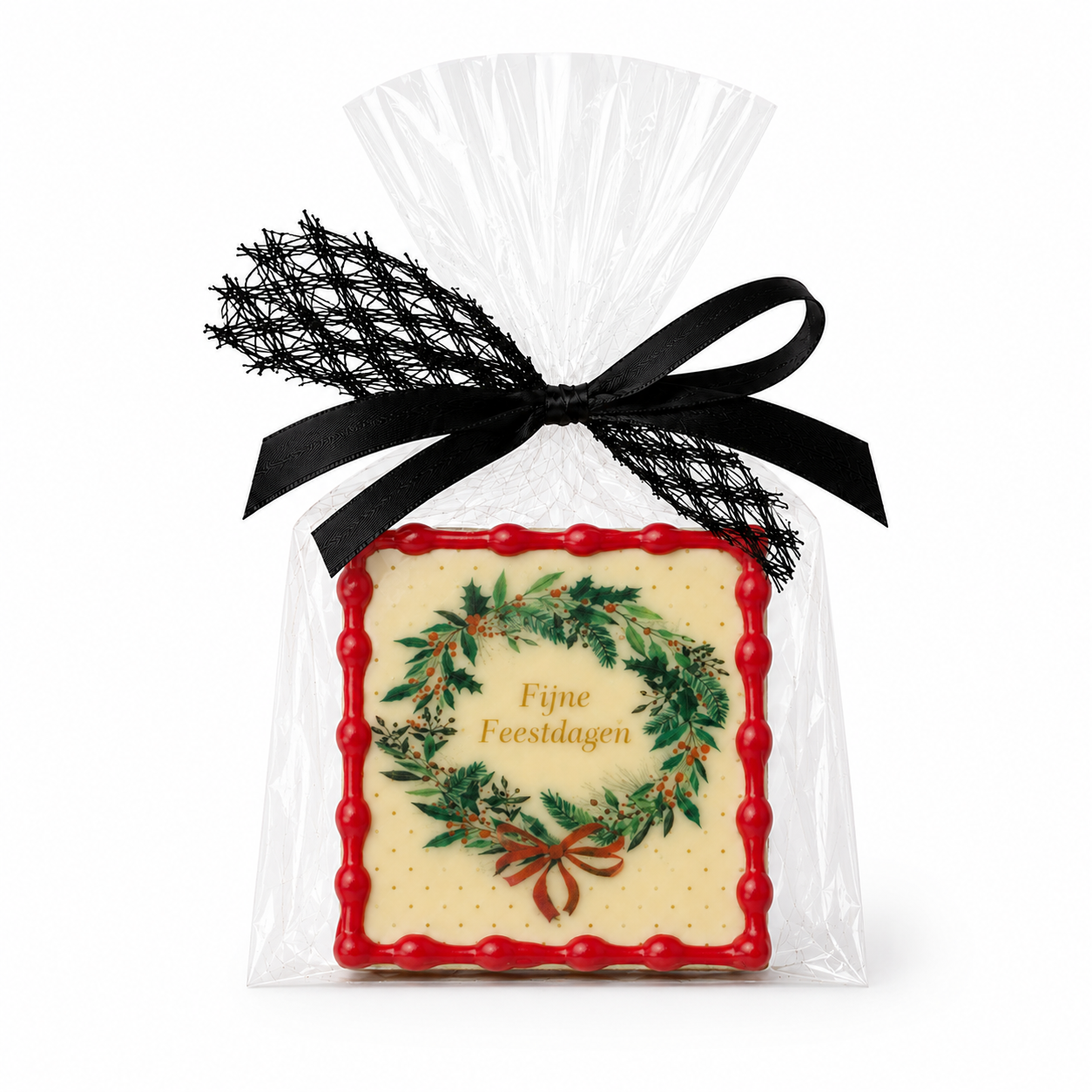 Chocolade Tegeltje Fijne feestdagen