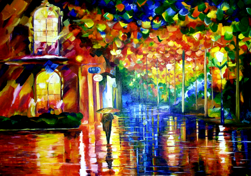 Herbst n. L. A., 70 x 100 cm