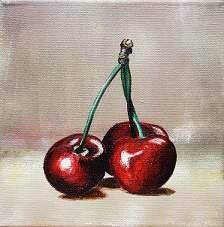 Kirschen, 20 x 20 cm