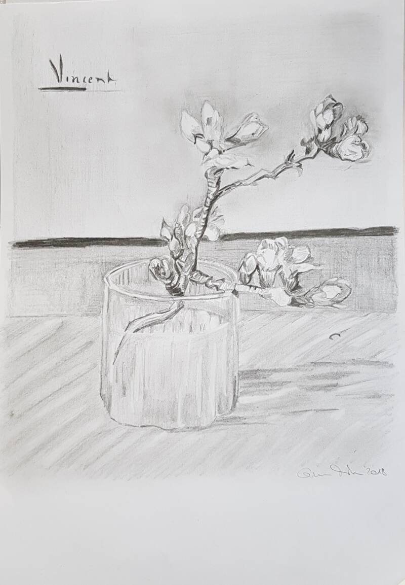 Mandelzweig nach Vincent van Gogh