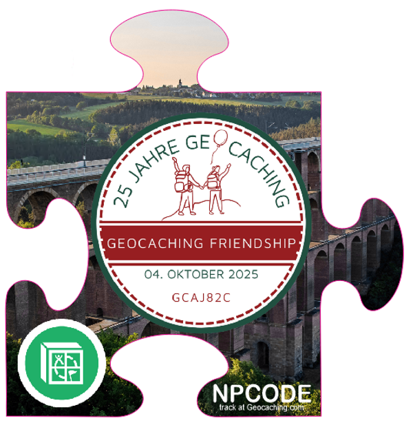 Puzzle Set HQ Blockparty - "Geocaching Friendship"