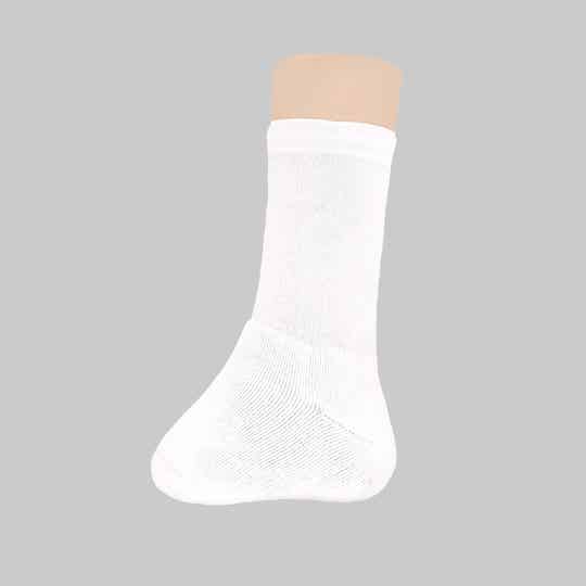 1 voorlopige sok voor amputatie voet: gepolsterd (wit)