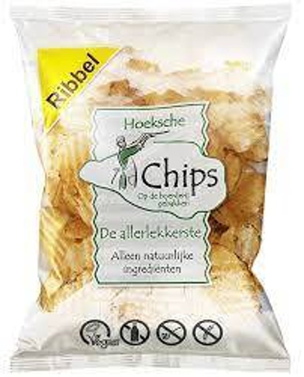 Hoeksche Chips Ribbel Zeezout 150 gram