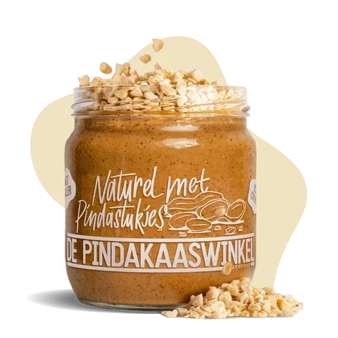 Pindakaas Naturel met Pindastukjes
