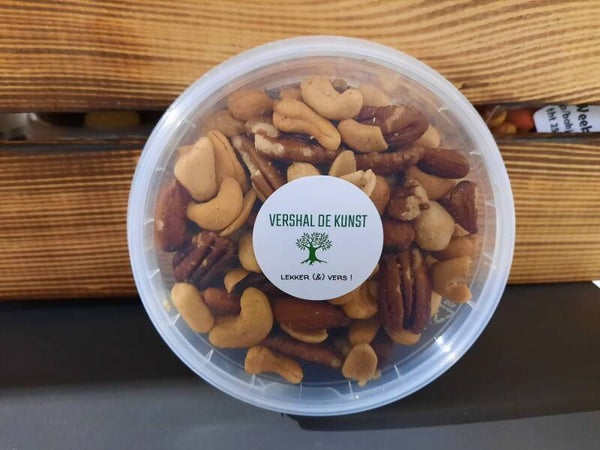 Notenmix Naturel ( gebrand, ongezouten ) bakje ca 200 gram