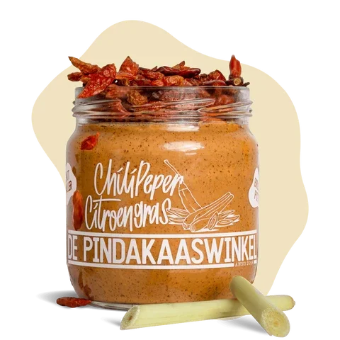 Pindakaas Chilipeper Citroengras