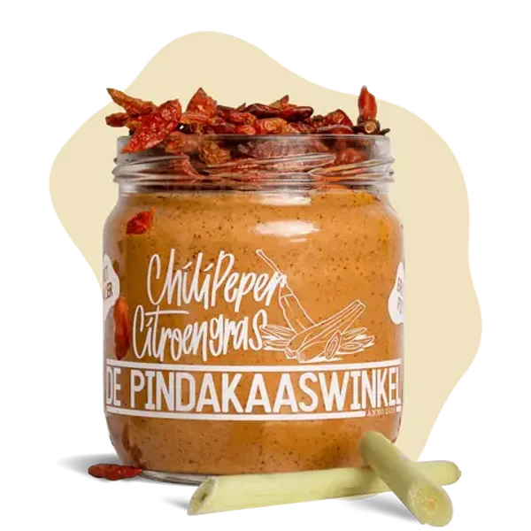 Pindakaas Chilipeper Citroengras