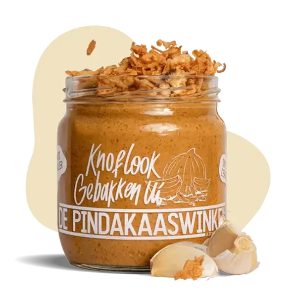 Pindakaas Knoflook Gebakken Ui