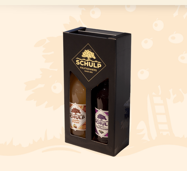 Geschenkdoos met 2 flessen sap