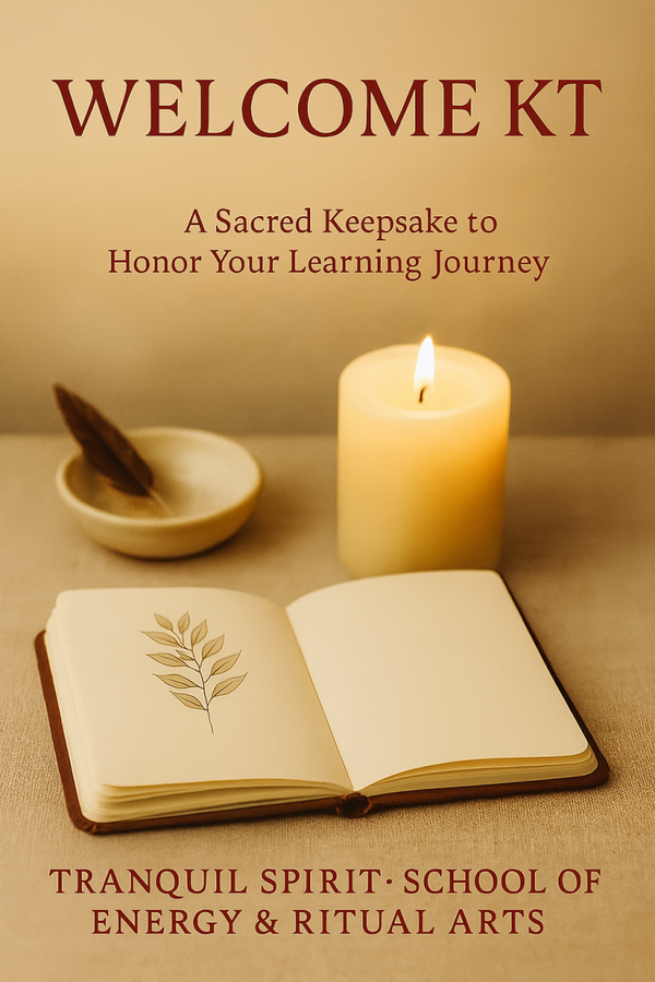 Physical Tranquil Spirit School Welcome Kit — A Ritual of Commitment
