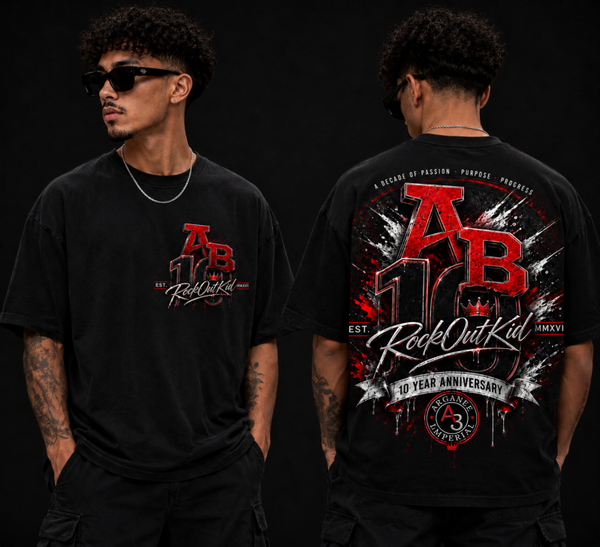AB X RockOutKid 10 Year Anniversary Celebration T-Shirt (Limited Edition)