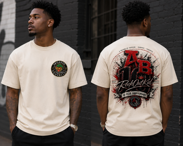 AB X RockOutKid 10 Year Anniversary Celebration T-Shirt (Limited Edition)