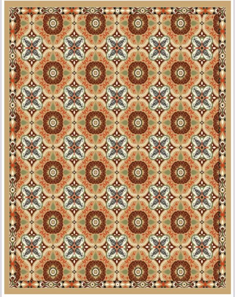 *SKU: MATS-0009 *Ornamental Medallion Pattern -Arghavan- (Custom sizes available)