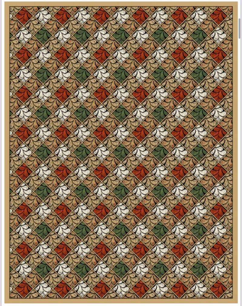 *SKU: MATS-0015 *Traditional Mosaic Pattern -Ayda- (Custom sizes available)