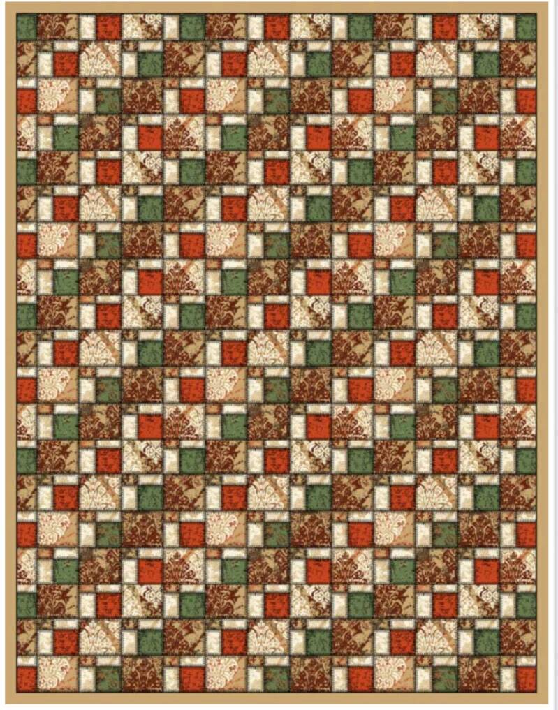 *SKU: MATS-0019 *Rustic Square Patchwork -Cheltike- (Custom sizes available)