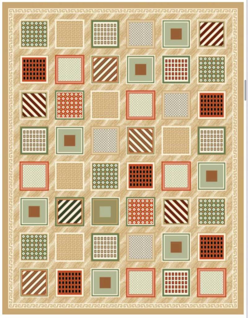 *SKU: MATS-0030 *Mosaic Square Pattern -Guchi- (Custom sizes available)