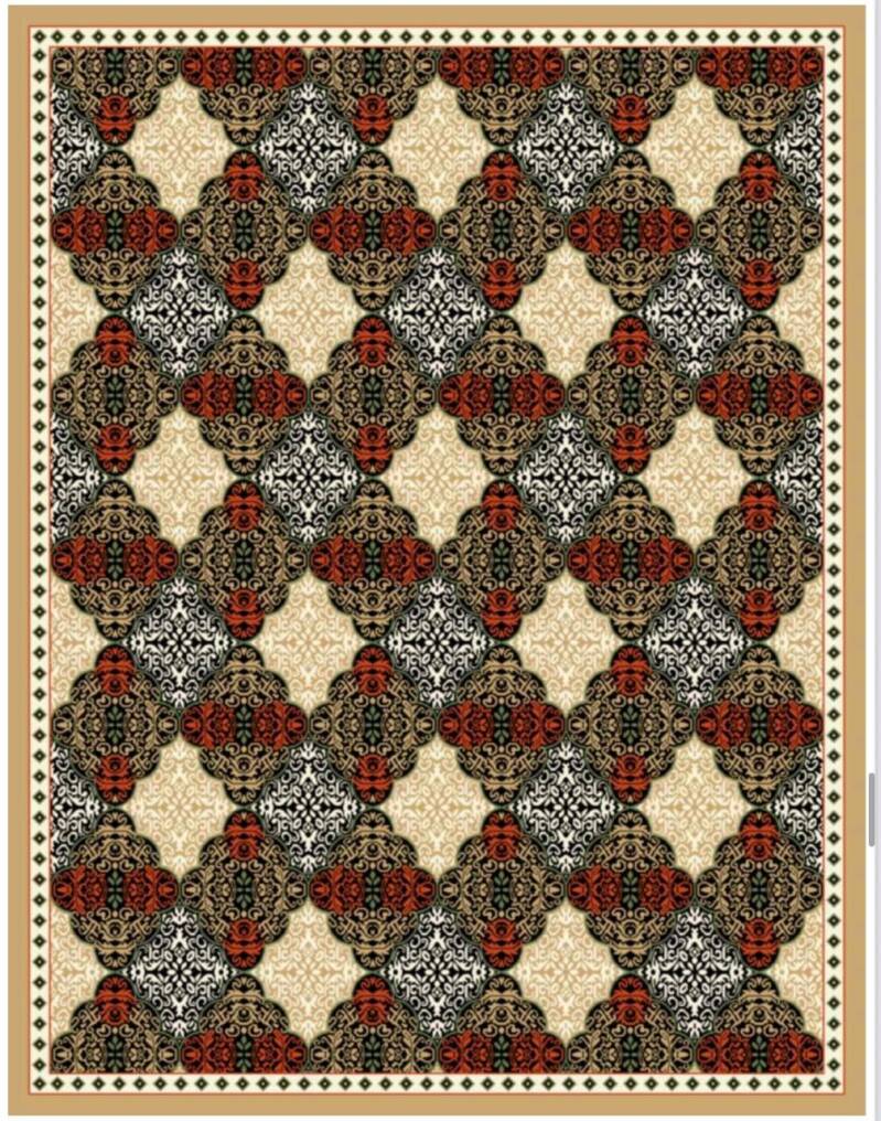 *SKU: MATS-0043 *Diamond Medallion Area -Negin2- (Custom sizes available)