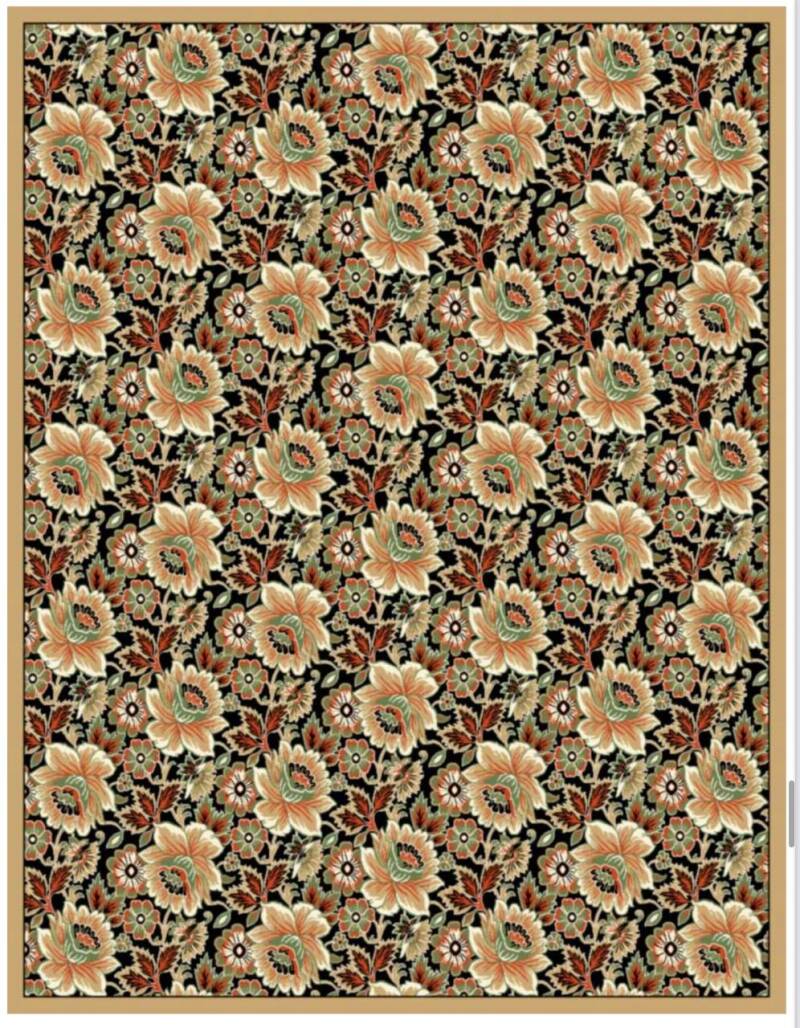 *SKU: MATS-0044 *Floral Heritage Pattern -Nilufar- (Custom sizes available)