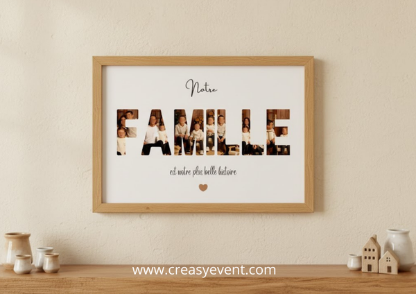 Affiche Photo « FAMILLE » – Création Personnalisée