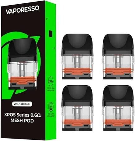 Vaporesso XROS Replacement Pods – 0.6Ω 4 pack