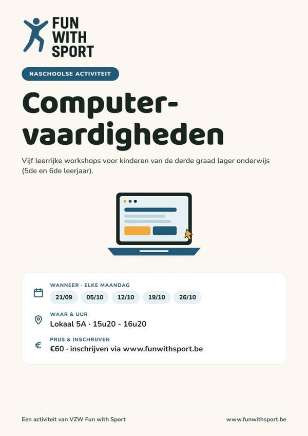 Computervaardigheden 3e graad
