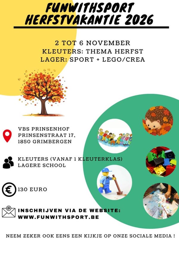 Kamp herfstvakantie 2 november - 6 november 2026