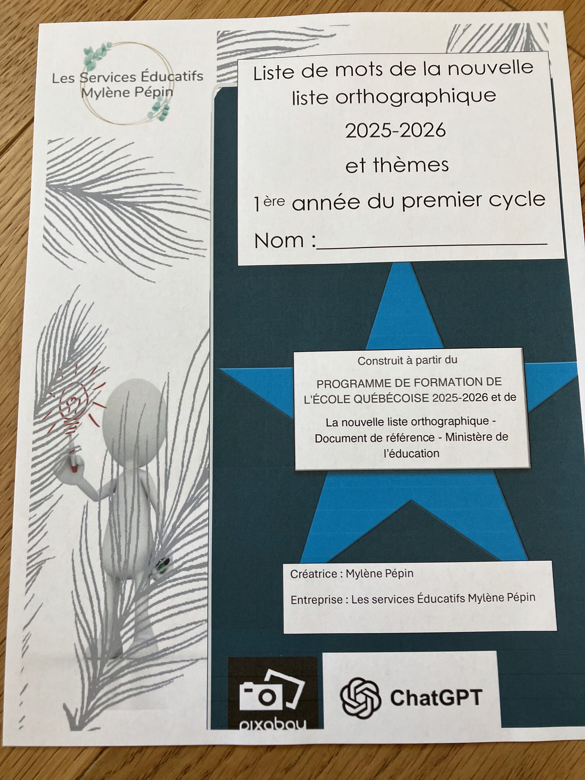 Liste de mots 1ère année Boudinée (incluant la poste)