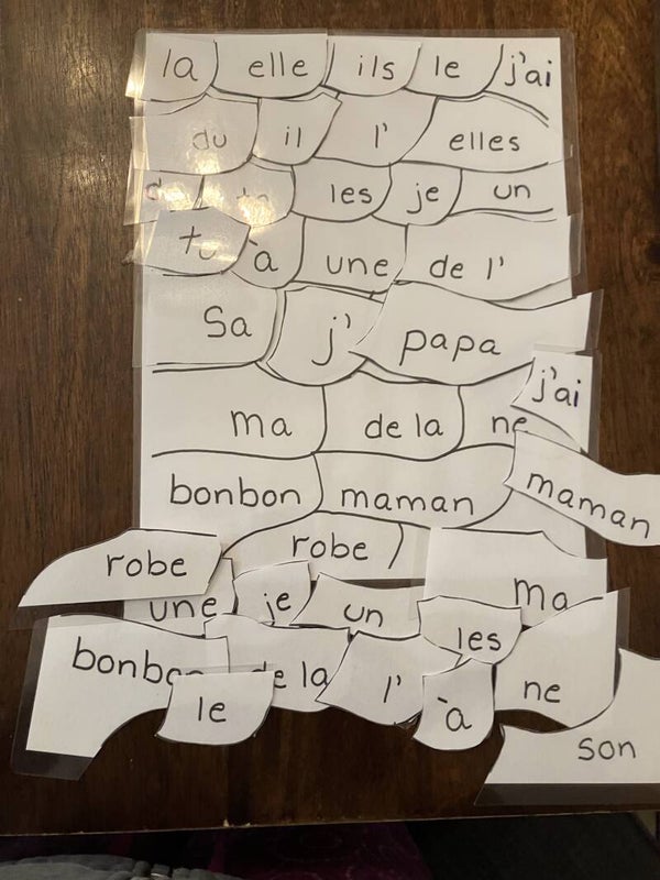 Casse-Tête Mots 1ère année