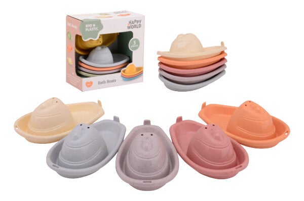 5 Happy world bioplastic badbootjes
