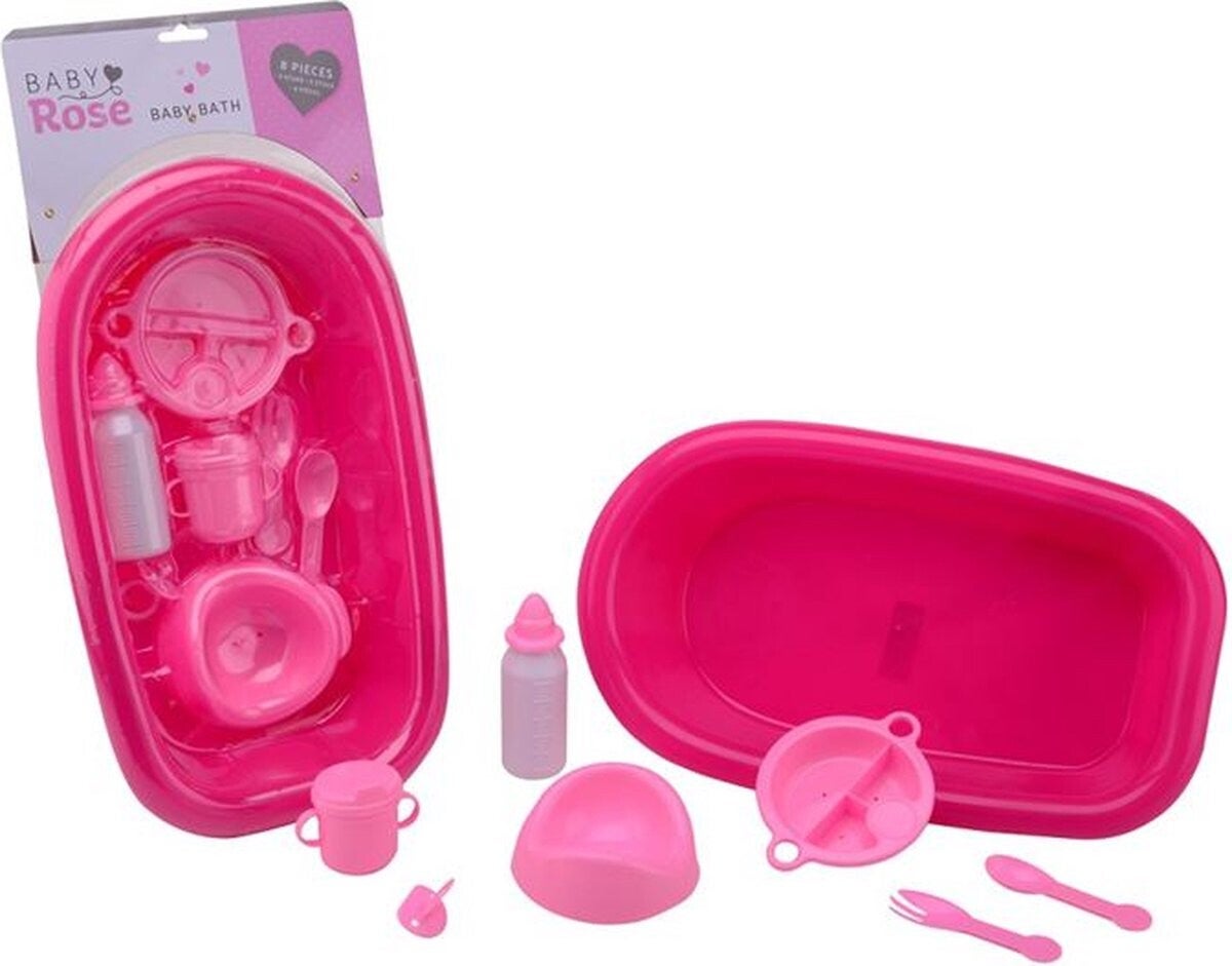 Baby rose babybad met acc.