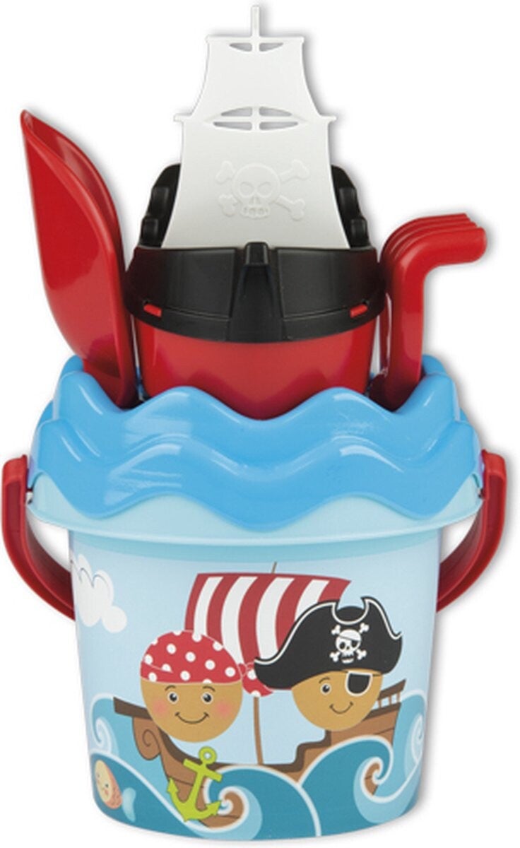 Emmerset piraat en boot blauw 5 dlg.
