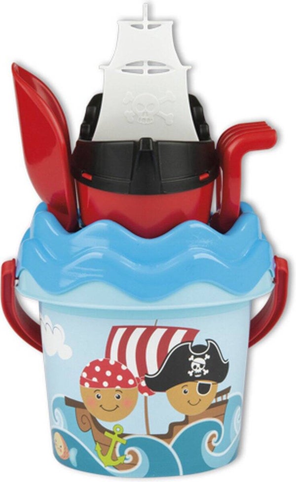 Emmerset piraat en boot blauw 5 dlg.