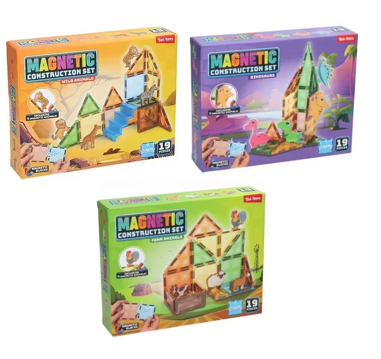 Magnetic Construction Set dieren 19 dlg.