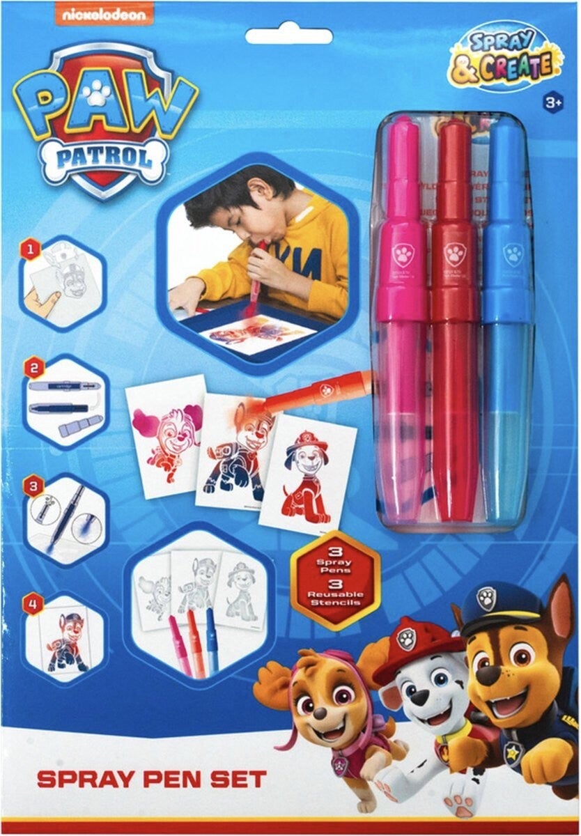 Paw Patrol spray pen set