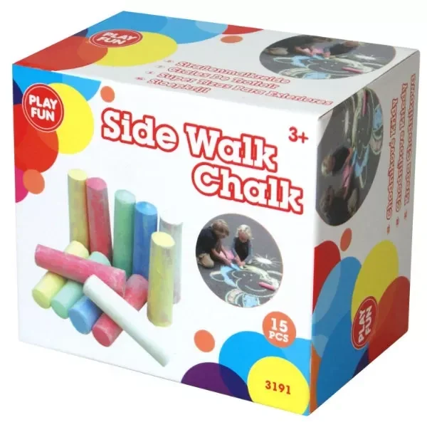 15 staaf stoepkrijt geschenkdoosje