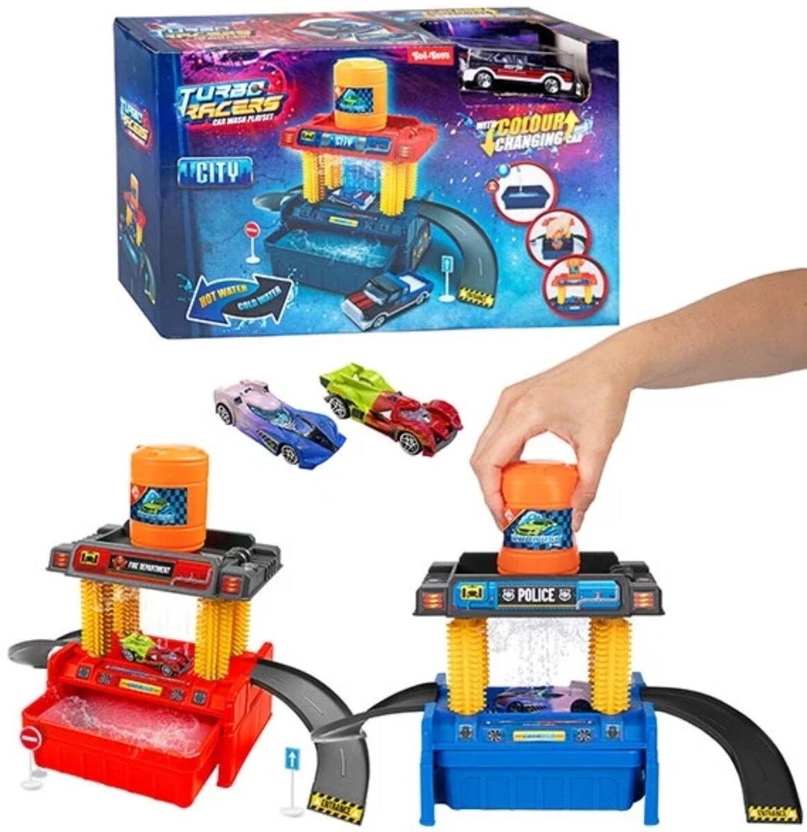 Turbo racers color change carwash