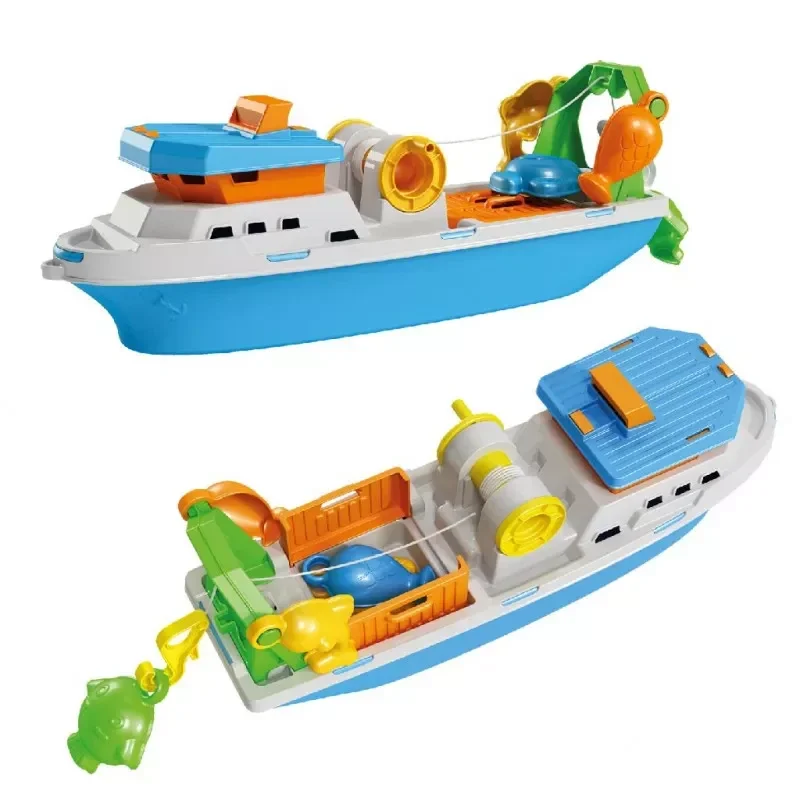 Vissersboot 40 cm met vissen