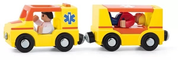 Woody autoset voor trein ambulance